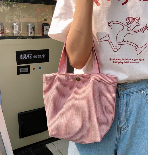 Women's Casual Corduroy Tote Bag