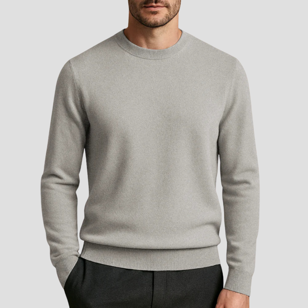 Luxury Crew Neck Cashmere Sweater