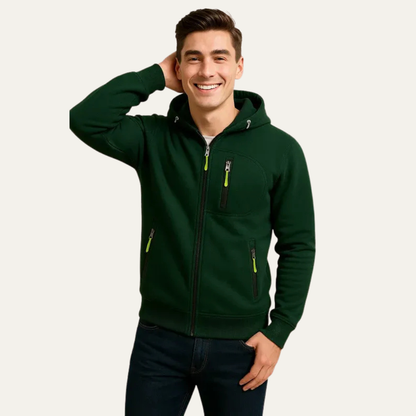 Men's Athletic Waterproof Hooded Jacket