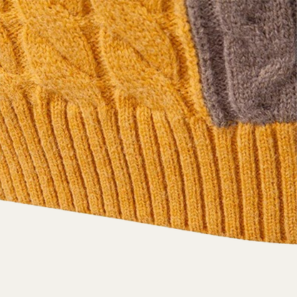Colourful Men's Multi Knit Turtleneck Sweater