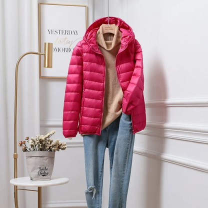 Comfortable Ladies Filled Parka Jacket
