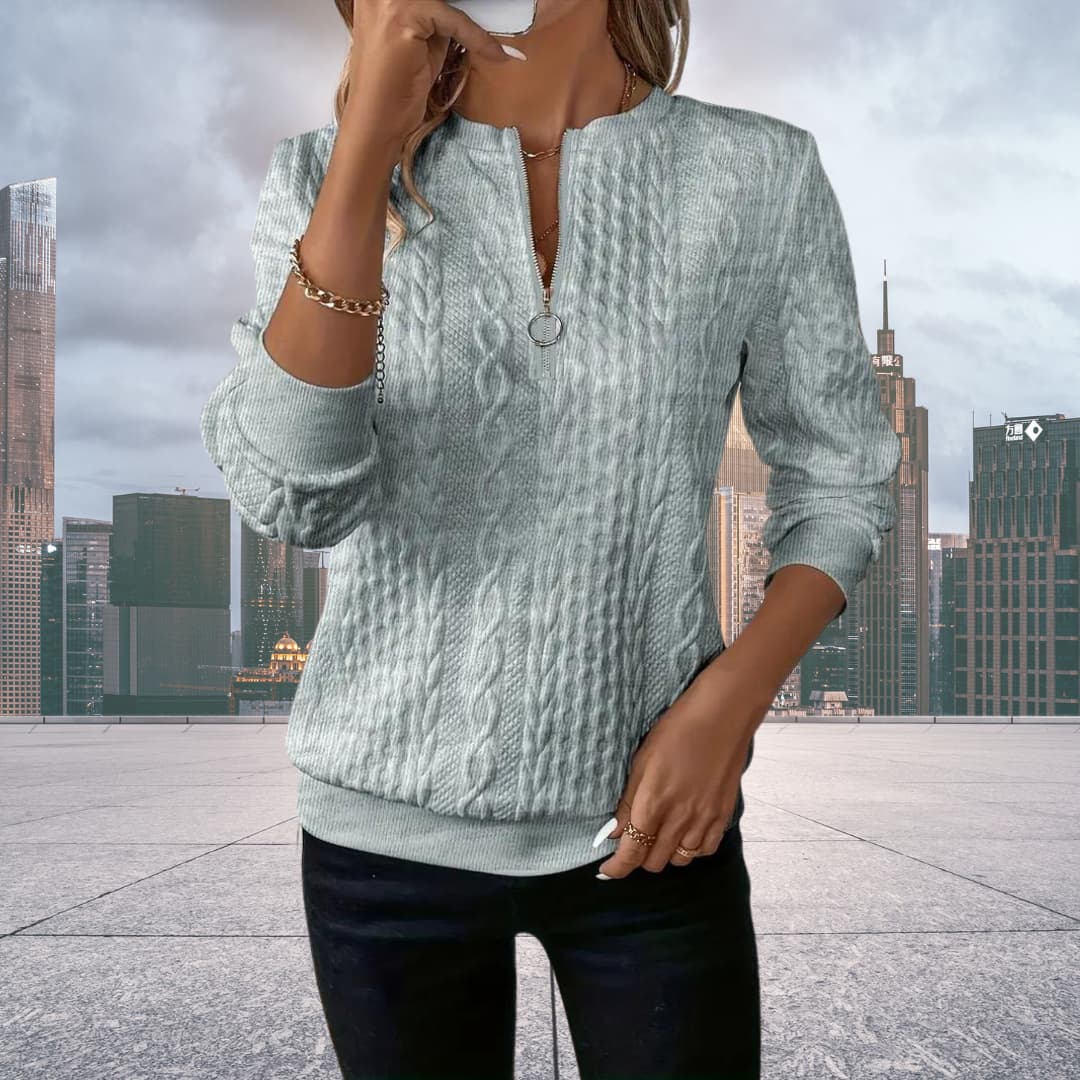 Soft Women's Knitted Crew Neck Sweater