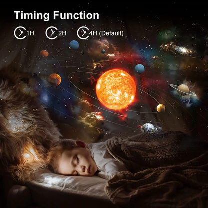 Cosmic Night Sky Projector with Rotating Star Patterns
