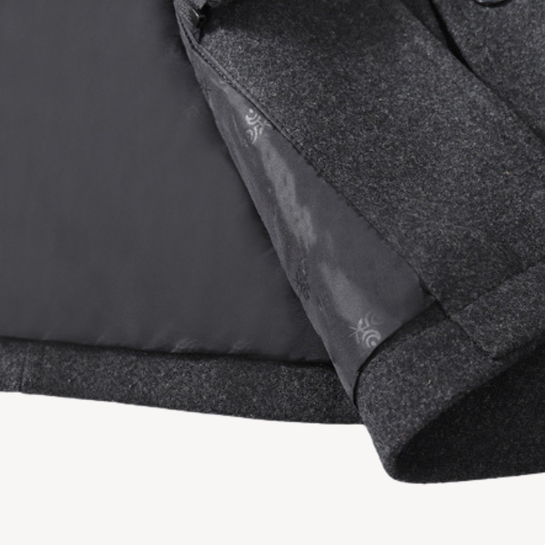 Warm Navy Classic Winter Coat
