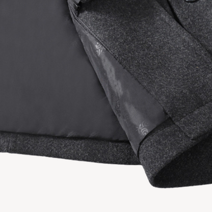 Warm Navy Classic Winter Coat