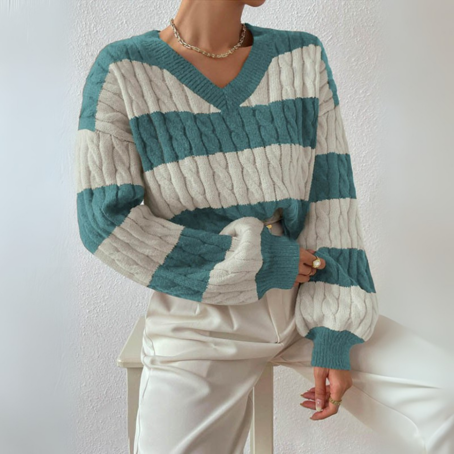 Soft Relaxed Fit V-Neck Sweater