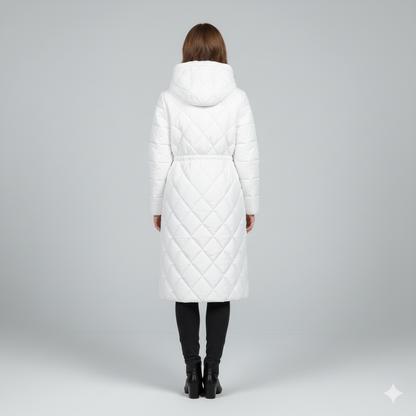 Warm Quilted Hooded Winter Parka for Women