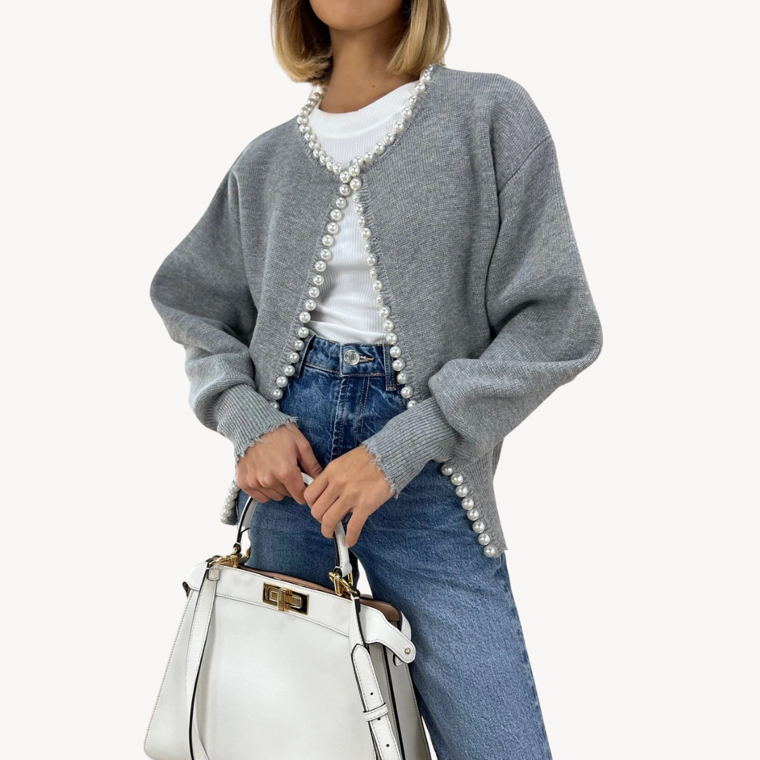 Ladies Soft Cardigan with Button Detail