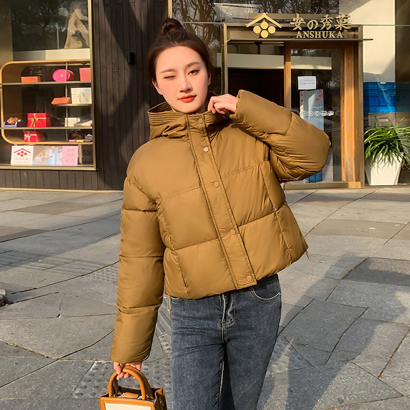 Soft Lightweight Ladies Short Parka Coat