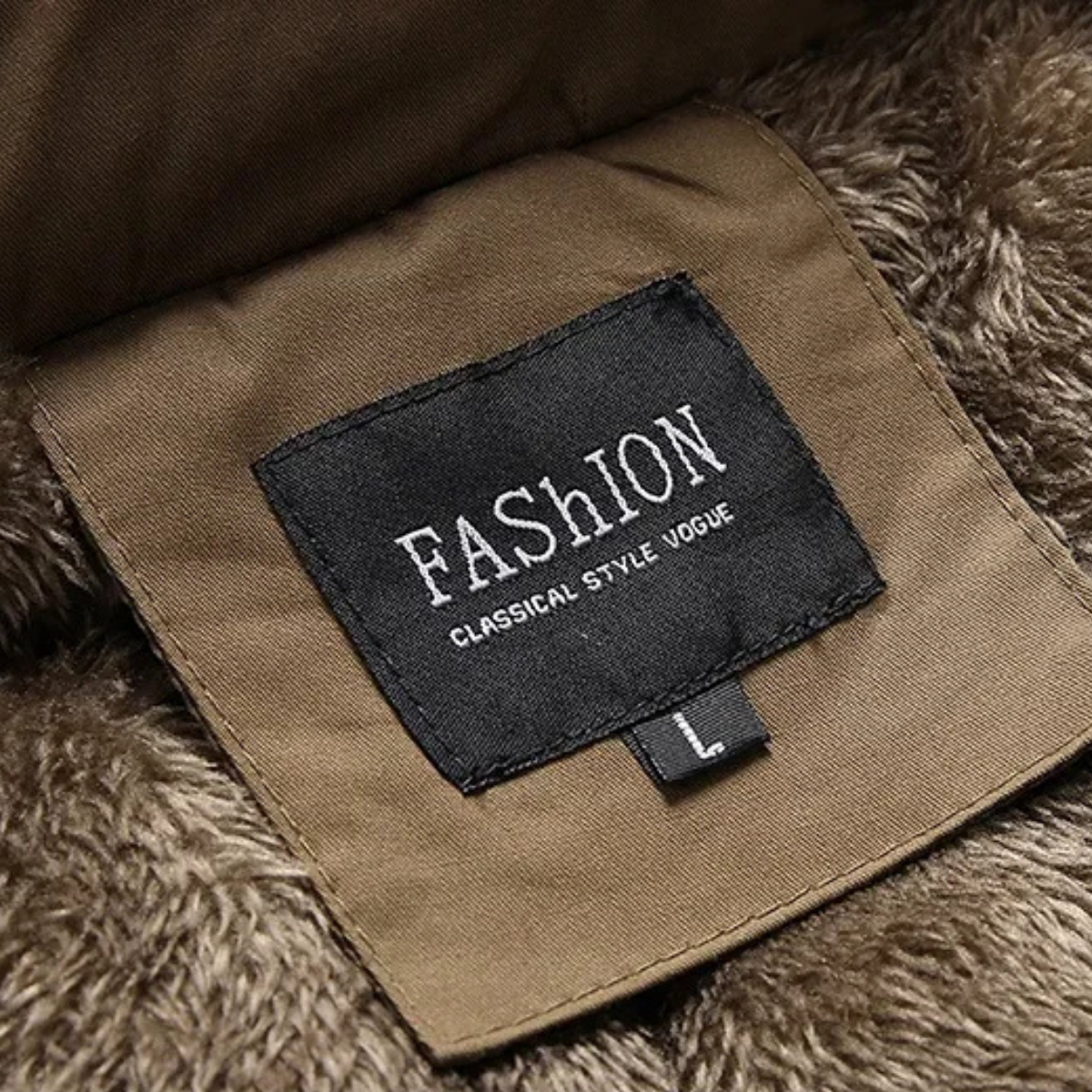 Warm Men's Faux Fur Lined Parka Jacket Coat