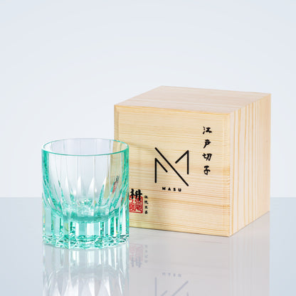 Stylish Whiskey Glass Set with Wooden Presentation Box
