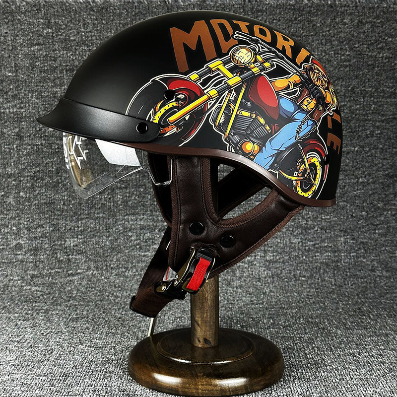 Slim Street Bike Half Face Helmet Easy Release