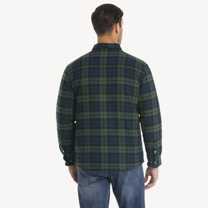 Warm Checked Flannel Coats for Men