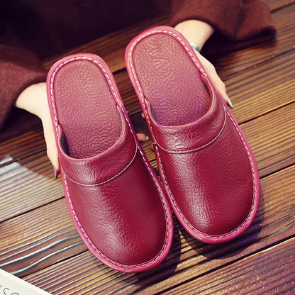 Men's Stylish Leather Comfort Slippers