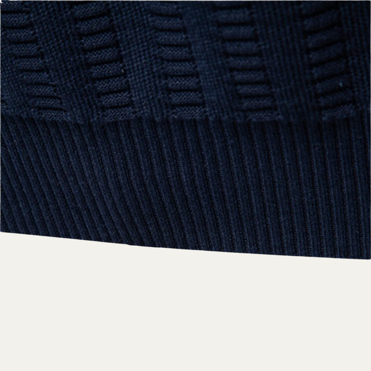 Warm Men's Half Zip Knitted Sweater