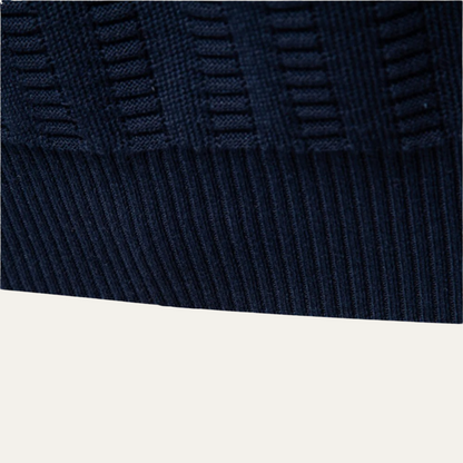 Warm Men's Half Zip Knitted Sweater