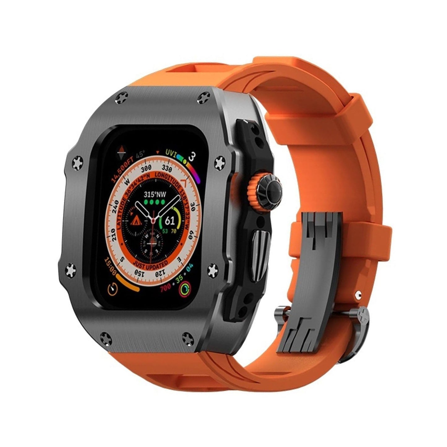 Tough Apple Watch Ultra Stainless Steel Bracelet Strap