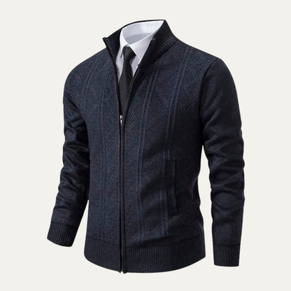 Warm Men's Crew Neck Winter Knit Sweater