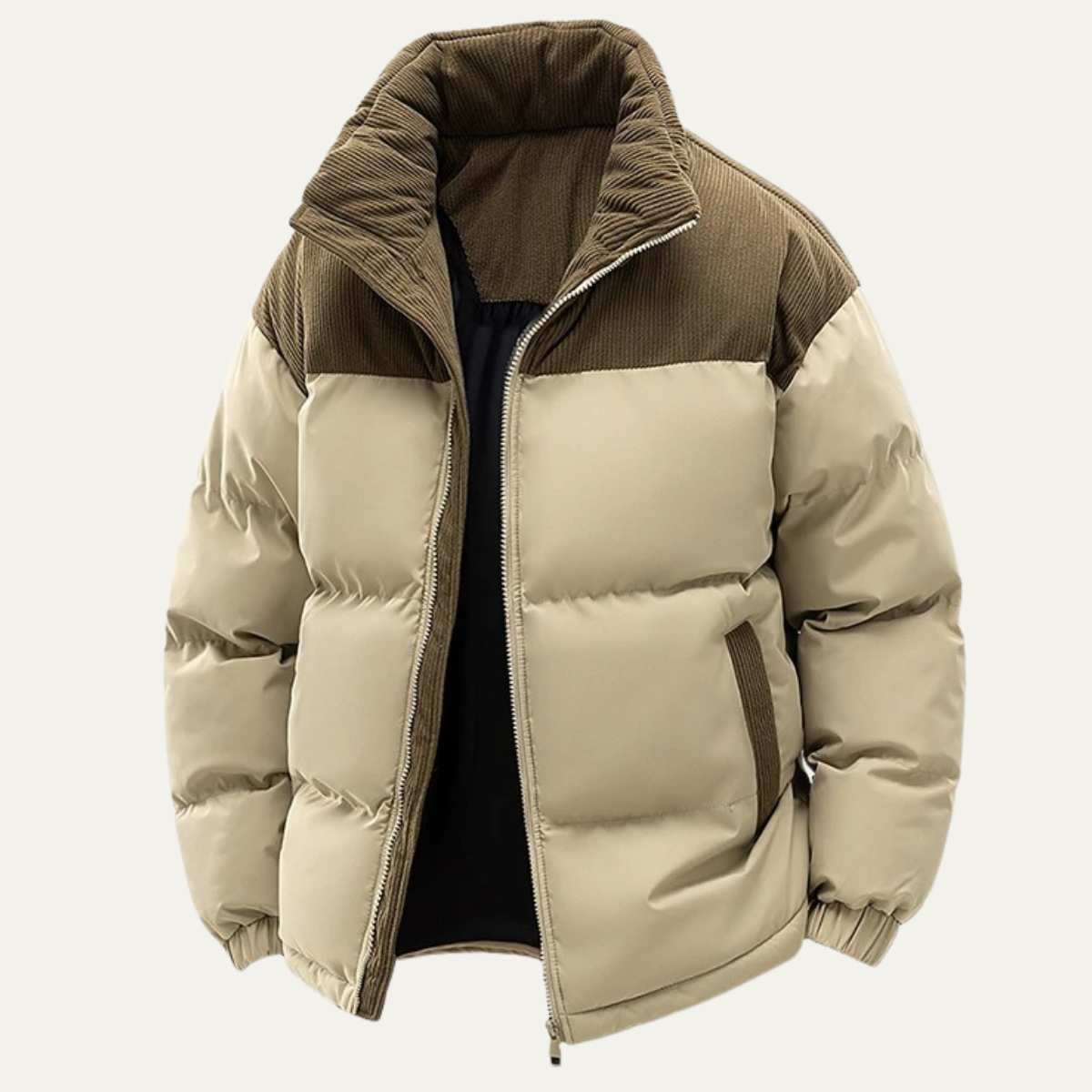 Insulated Men's Quilted Puffer Winter Coat - OutfitLondon