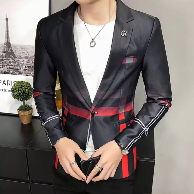 Classic Men's Fitted Office Jacket