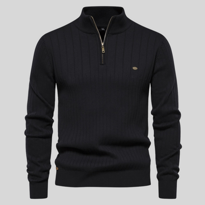 Comfortable Men's Long Sleeve Crew Sweater - OutfitLondon