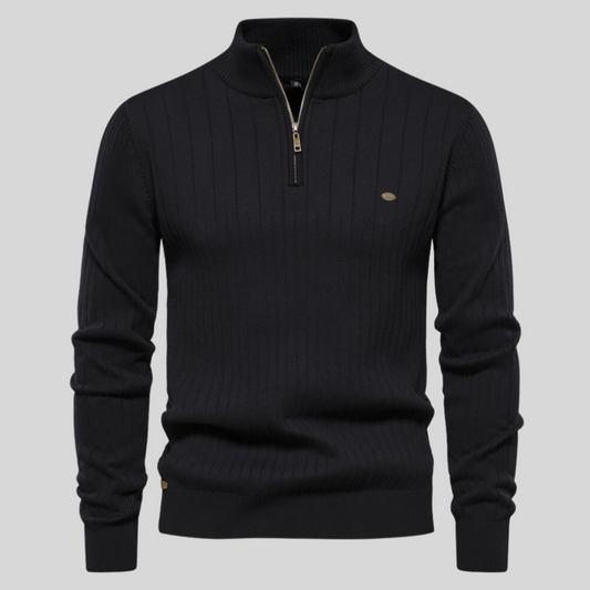 Comfortable Men's Long Sleeve Crew Sweater - OutfitLondon