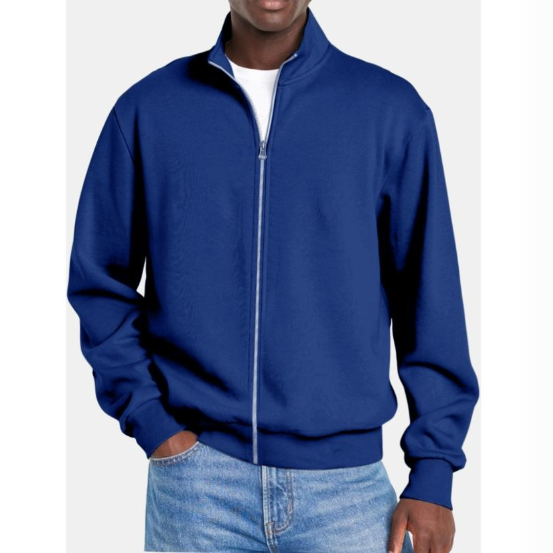 Men's Classic Fleece Zip Up Hoodie Jacket