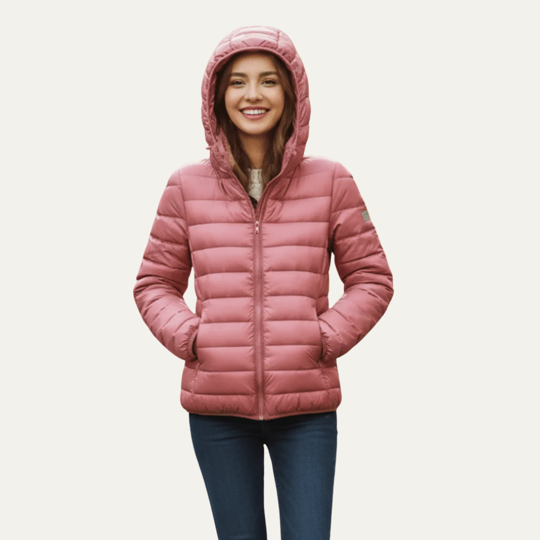 Waterproof Lightweight Women's Down Puffer Coat - OutfitLondon