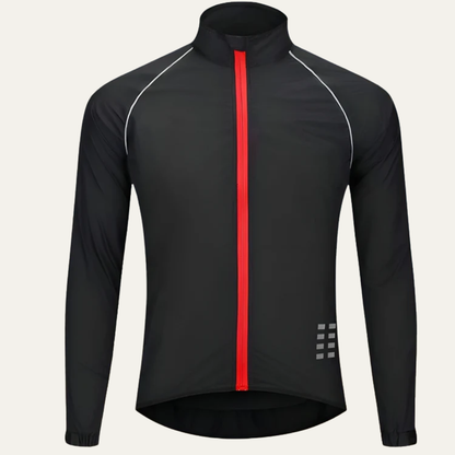 Men's Visibility High Neck Full Zip Bike Jacket - OutfitLondon