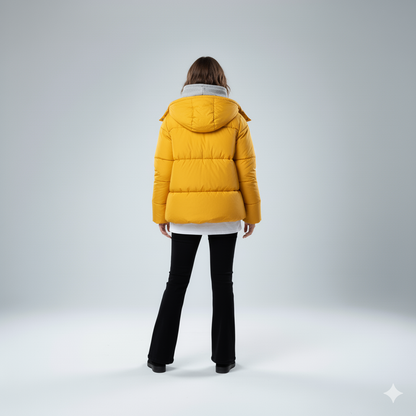 Warm Padded Parka Coat for Women