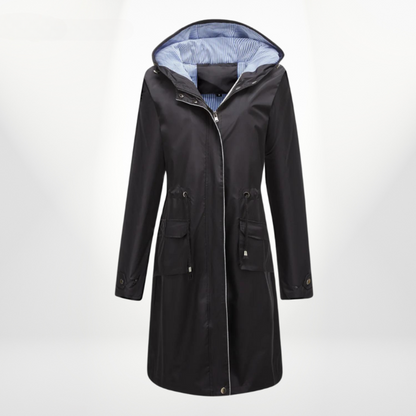 Waterproof Women's Hooded Windbreaker Jacket Coat