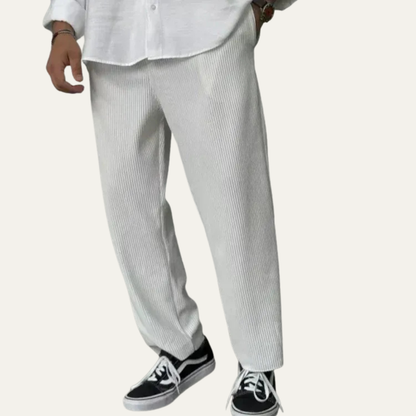 Comfortable Fit Ribbed Knit Sweatpants