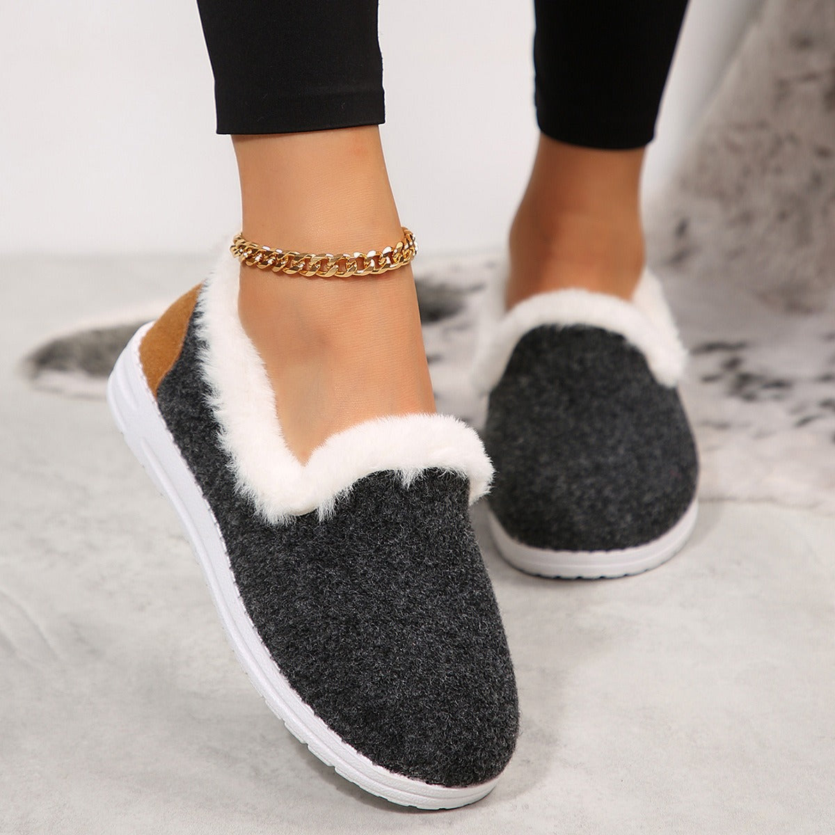 Warm Fuzzy Women's Slip On Loafers