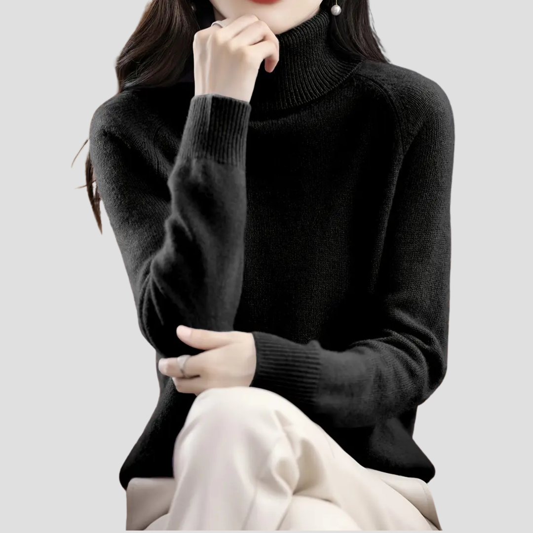 Ladies' Simple Round Neck Pullover