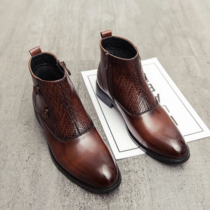 Classic Leather Chelsea Boots for Men - Premium Winter Shoes