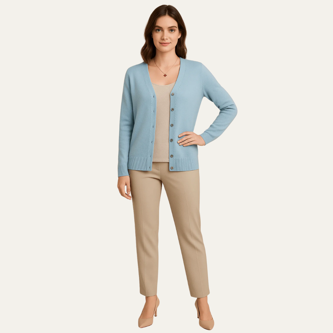 Women's Simple Open Front Sweater - OutfitLondon