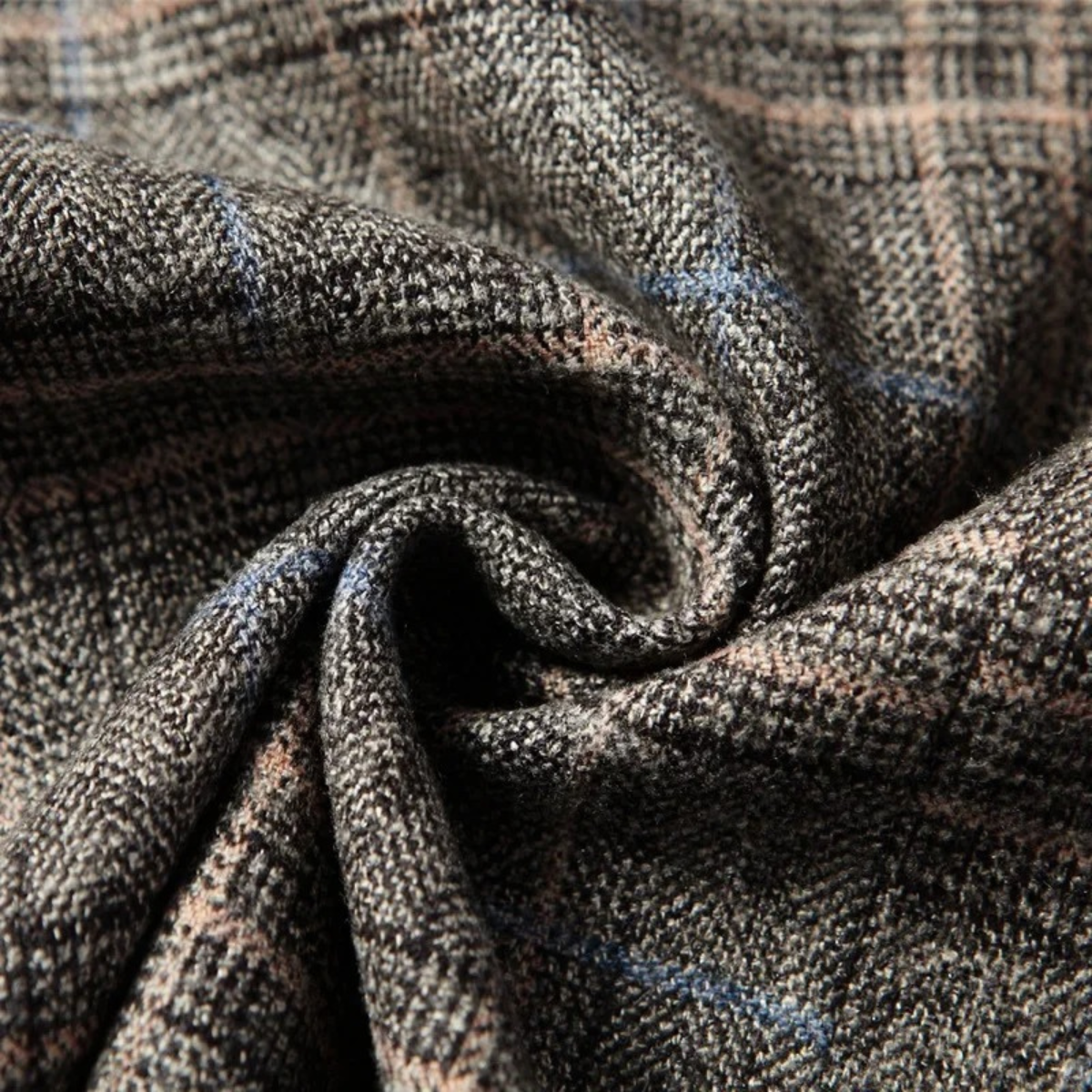 Stylish Mens Plaid Slim Fit Blazer Jacket