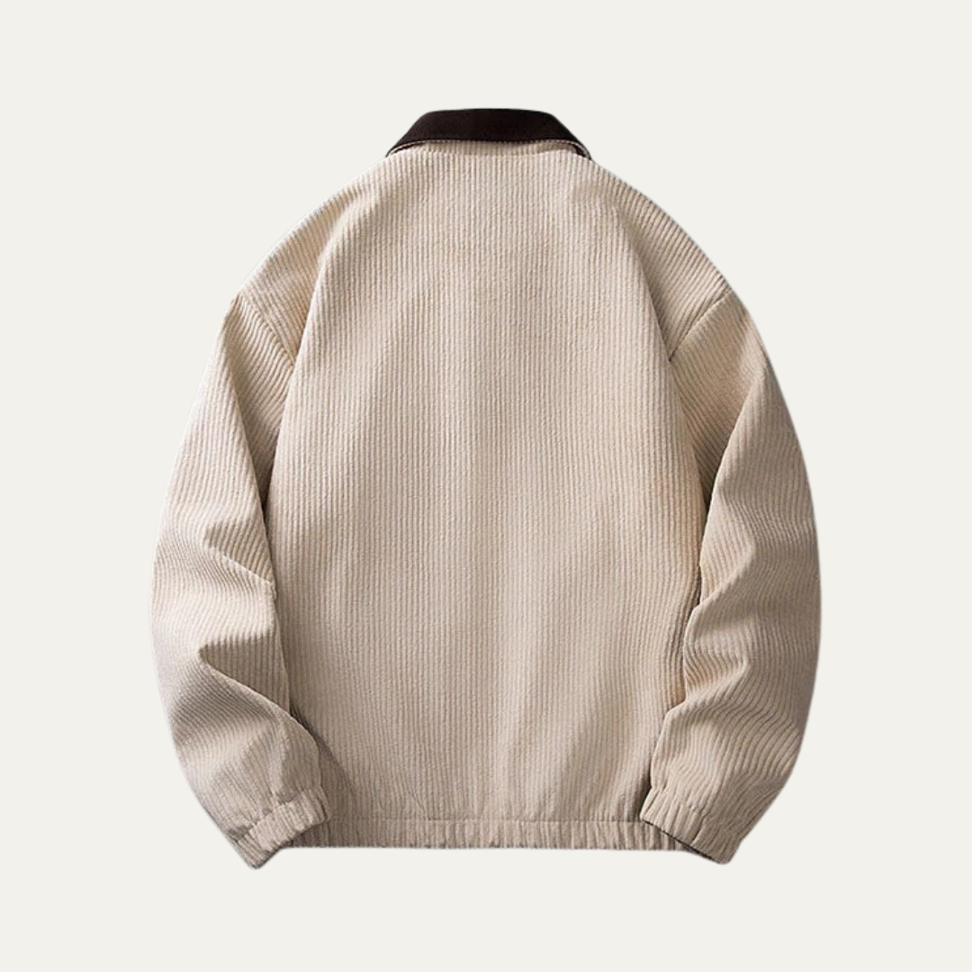 Men's Large Heavy Duty Zip Up Work Jacket