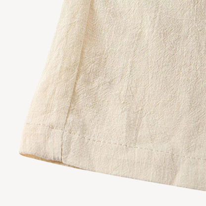 Relaxed Fit Summer Linen Shirt Pants Set