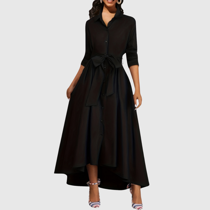 Chic Long Sleeve Maxi Dress