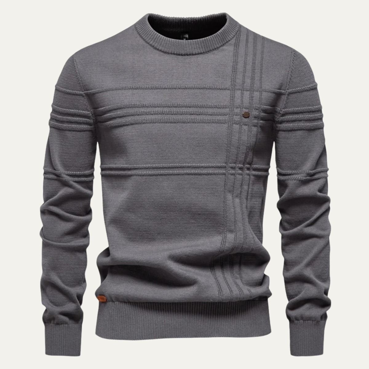 Classic Fit Men's Crew Neck Knitted Sweater
