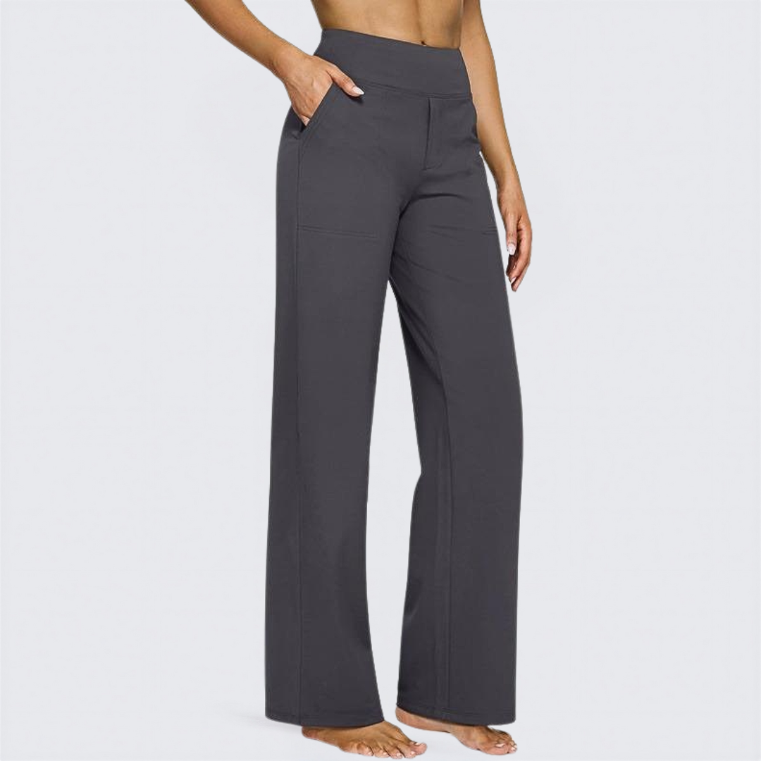 Relaxed Fit High Waist Yoga Pants for Women