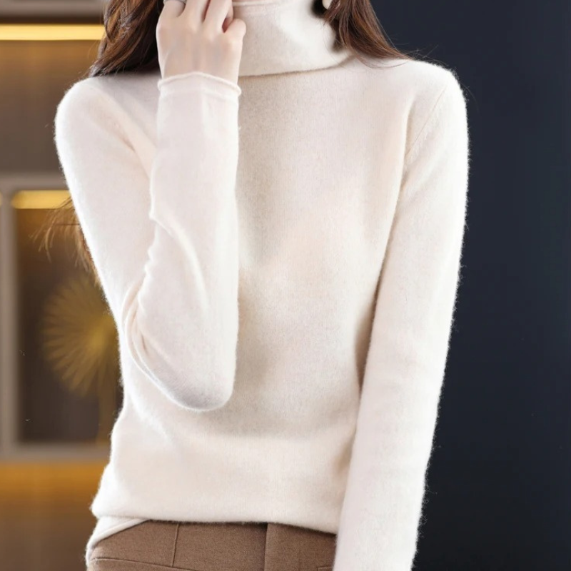 Warm Ladies Cozy Crew Neck Sweater
