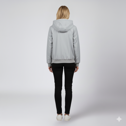 Warm Reversible Puffer Jacket for Women
