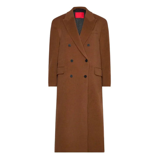 Doctor Who Brown Wool Double Breasted Trench Coat - OutfitLondon