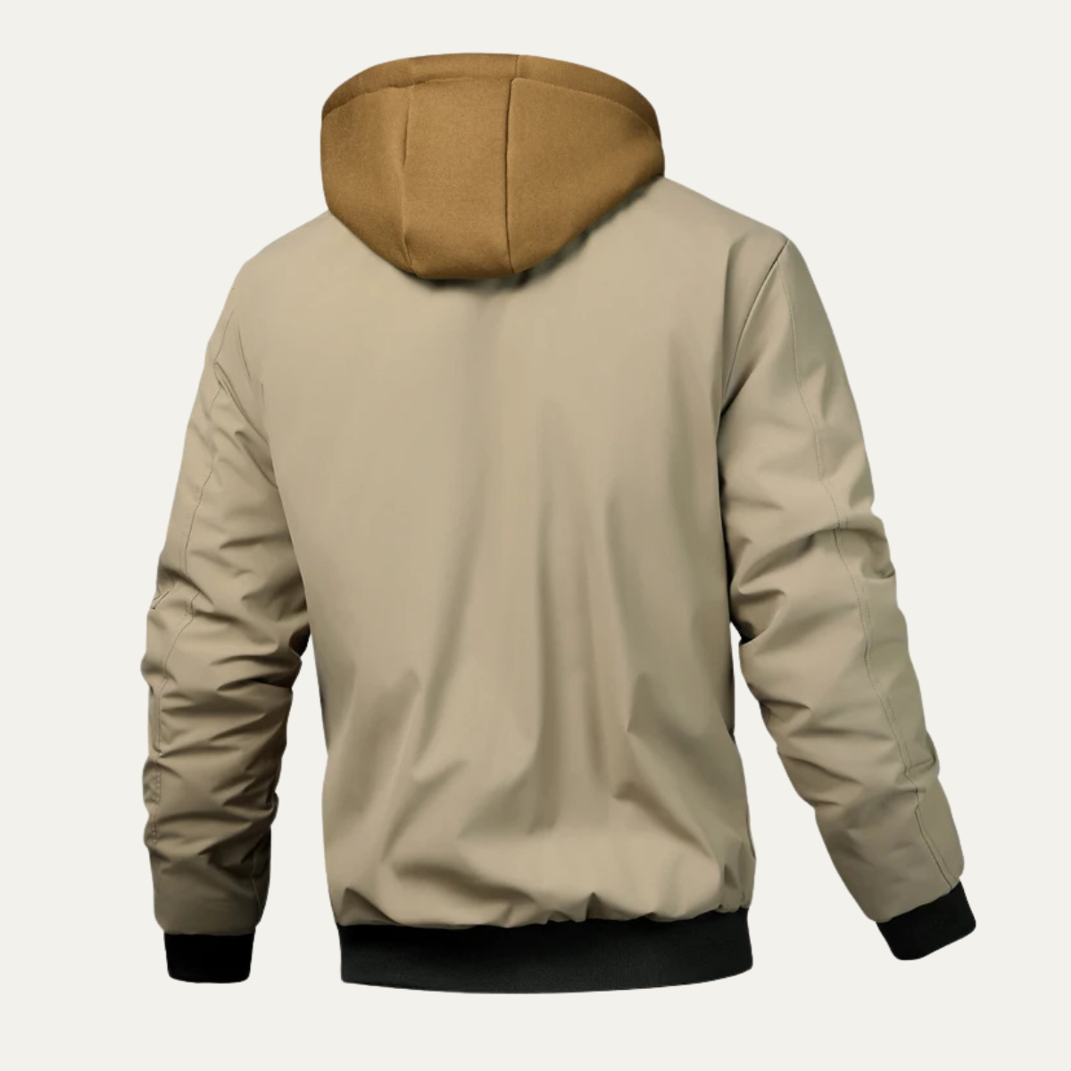 Comfortable Men's Cozy Hooded Bomber Jacket