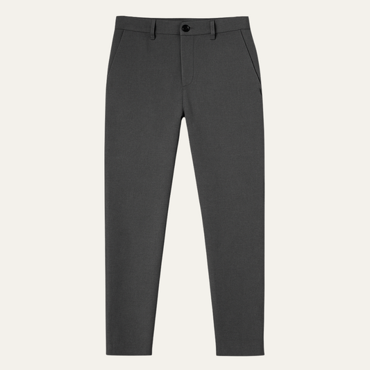 Timeless Grey Mens Classic Fit Chino Pants - OutfitLondon