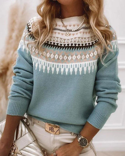 Cozy Knitted Winter Sweater - OutfitLondon