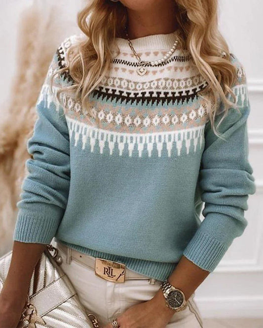 Cozy Knitted Winter Sweater - OutfitLondon
