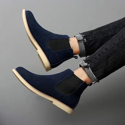 Classic Men's Suede Zip Chelsea Boots